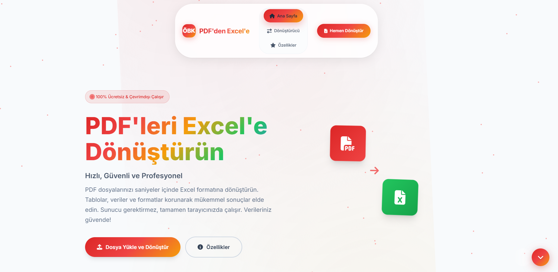 PDF'den Excel'e Dönüştürücü